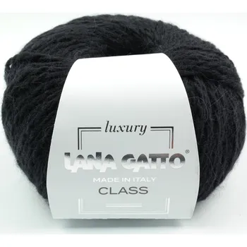 Příze Lana Gatto pletací příze vlna merino angora CLASS černá