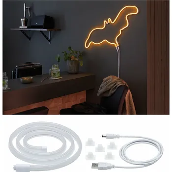 LED páska PAULMANN Neon Colorflex USB Strip oranžová 1m 4,5W 5V oranžová/bílá umělá hmota 705.62