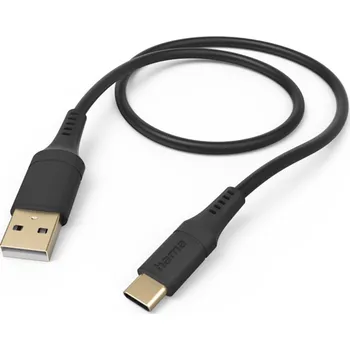 Datový kabel Hama kabel USB-C 2.0 typ A-C 1,5 m Flexible, silikonový, černá
