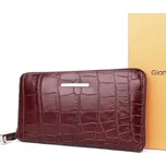 Peněženka Gianni Conti celozipová tmavěčervená (burgundy)
