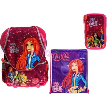 Školní batoh Batoh ergonomický Trixie 3dílný set - akce