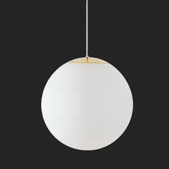 OSMONT ISI72772 ISIS S4 PM-M HP závěsné plastové svítidlo mosaz leštěná / bílá IP40 4000 K 58W LED nouzové kombinované 3 h