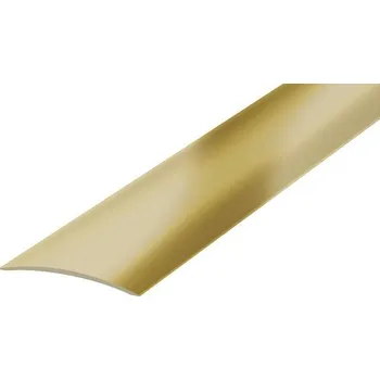 přechodová lišta NOVÁK Přechodová lišta oblá 30mm mosaz přírodní samolepící, 2,7m AAPM 3000-SK