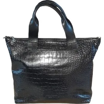 Kabelka Gianni Conti dámská kožená kabelka kroko černá 9493014