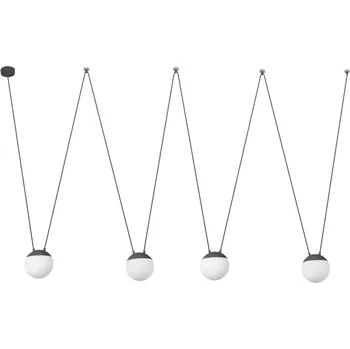 FARO MINE PC SPACE závěsné svítidlo, tmavě šedá, 4L