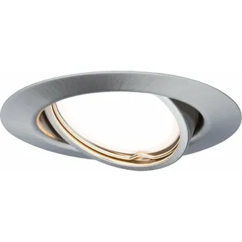 Bodové svítidlo PAULMANN Vestavné svítidlo LED Base kruhové 1x5W GU10 kov kartáčovaný výklopné 934.12 P 93412