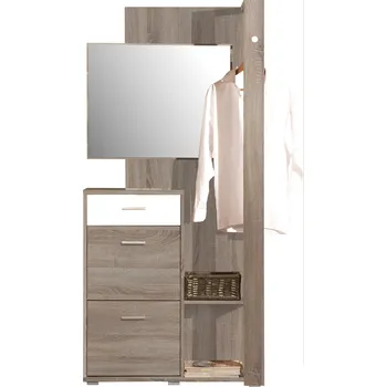 Předsíňová stěna Nábytek PEGAS s.r.o. Předsíňová stěna CLIP, Dub Truffla/bílá