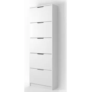 Botník Nábytek Pyramida, s.r.o. Botník LUCIA 5 bílá