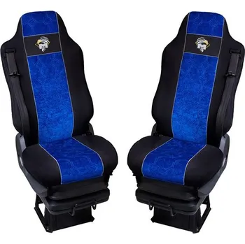 Potah sedadla Autopotahy textilní pro MAN TGA/L/X/S/M, černo-modrá barva (č. 9)