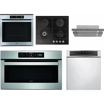 Set domácích spotřebičů WHIRLPOOL ABSOLUTE AKZM 8480 IX + WHIRLPOOL GOFL 629/NB + WHIRLPOOL AKR 749/1 IX + WHIRLPOOL ABSOLUTE AMW 730 IX + WHIRLPOOL WBC 3C34 PF X