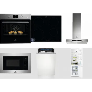 Set domácích spotřebičů ELECTROLUX KODGH70TX + ELECTROLUX LIR60433B + ELECTROLUX LFT426X + ELECTROLUX EMS4253TEX + ELECTROLUX EEM23100L + ELECTROLUX LNT3LF18S