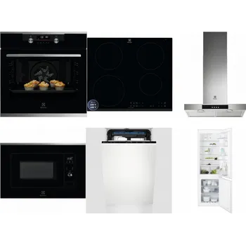 Set domácích spotřebičů ELECTROLUX KODDP77X + ELECTROLUX LIR60433B + ELECTROLUX LFT426X + ELECTROLUX LMS2203EMX + ELECTROLUX EEM23100L + ELECTROLUX ENT6TF18S