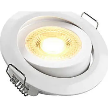 Žárovka HEITRONIC LED vestavné svítidlo DL7202 bílá nastavitelné 5W teplá bílá 3000K 500665