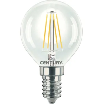 Žárovka CENTURY LED FILAMENT MINI GLOBE ČIRÁ 4W E14 4000K 470Lm 360d 45x76mm IP20 CEN INH1G-041440