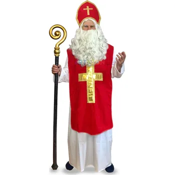 Karnevalový kostým Kostým Mikuláš s pláštěm Pánská velikost: XL (54-56)