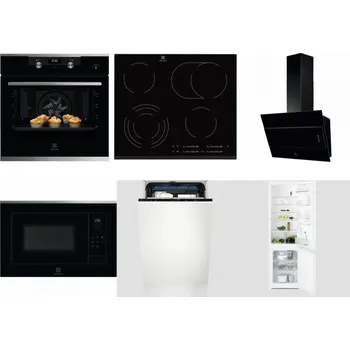 Set domácích spotřebičů ELECTROLUX KODEH70X + ELECTROLUX EHF6547FXK + ELECTROLUX LFV316K + ELECTROLUX LMS4253TMX + ELECTROLUX EEM23100L + ELECTROLUX LNT3LF18S