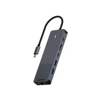 Datové redukce RAPOO adaptér UCM-2002, 6-in-1 USB-C Multiport Adapter