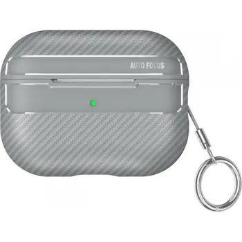 Pouzdro na mobilní telefon Obal se vzorem karbonových vláken pro AirPods Pro 2 - šedý