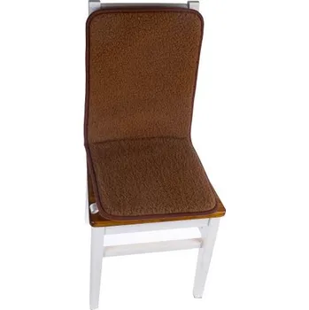 Podsedák Podsedák s opěrkou z ovčí vlny hnědý