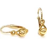 Zlaté dívčí náušnice ze žlutého zlata