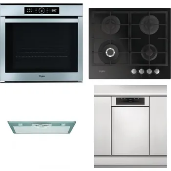 Set domácích spotřebičů WHIRLPOOL ABSOLUTE AKZM 8480 IX + WHIRLPOOL GOFL 629/NB + WHIRLPOOL AKR 650/1 IX + WHIRLPOOL WSBO 3O34 PF X