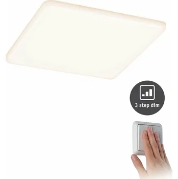Osvětlení PAULMANN LED vestavné svítidlo Veluna VariFit IP44 3-krokové-stmívatelné hranaté 185x185mm 17W 3.000K satén 930.61
