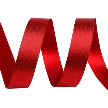 Atlasová stuha oboulící šíře 15 mm, barva 643 červená
