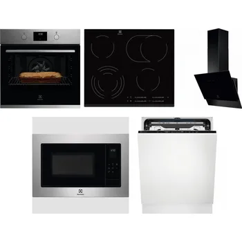 Set domácích spotřebičů ELECTROLUX KOFGH70TX + ELECTROLUX EHF6547FXK + ELECTROLUX LFV616K + ELECTROLUX EMS4253TEX + ELECTROLUX EEM69410L