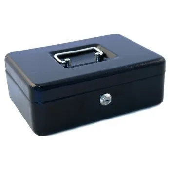 Pokladnička Příruční pokladnička SECUR 2153/1BS černá 150x110x85mm