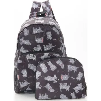 Městský batoh ECO CHIC Batoh PES SKOTSKÝ - černý