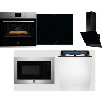 Set domácích spotřebičů ELECTROLUX KOFGH70TX + ELECTROLUX LIR60430 + ELECTROLUX LFV616K + ELECTROLUX EMS4253TEX + ELECTROLUX EES48200L