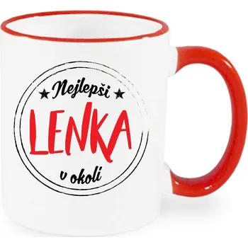 Hrnek - Nejlepší Lenka v okolí Barva: Červená
