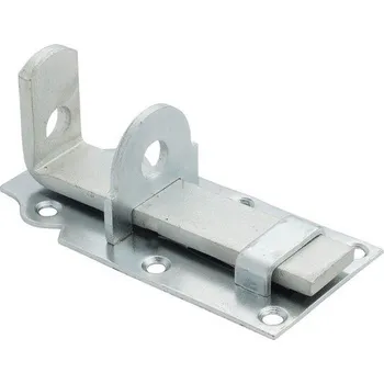 Tesařské kování Zástrčka uzamykatelná - galvanický zinek - petlice 50 x 100 mm