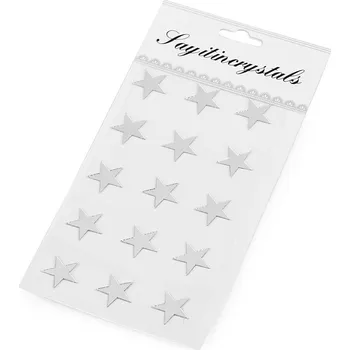 Samolepicí zrcátka srdce, hvězdy, barva 2 viz foto hvězdy