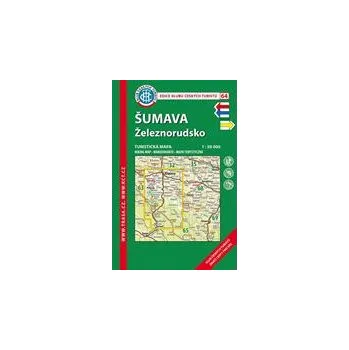 Skládaná mapa Šumava – Železnorudsko - turistická (64) 58 x 90 cm