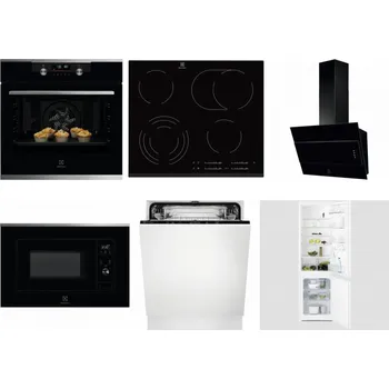 Set domácích spotřebičů ELECTROLUX KODDP77X + ELECTROLUX EHF6547FXK + ELECTROLUX LFV316K + ELECTROLUX LMS2203EMX + ELECTROLUX EEA27200L + ELECTROLUX LNT3LF18S