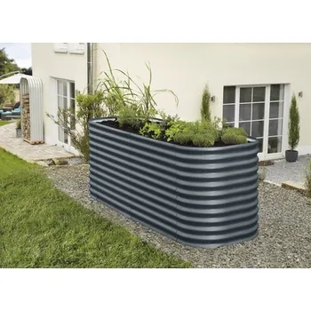 Vyvýšený záhon Rozšíření pro vyvýšený záhon Vitavia 858 Basic tmavě šedý 80 x 86 cm