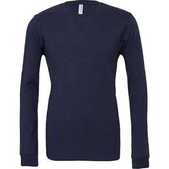 Pánské tričko Canvas Unisex tričko s dlouhým rukávem CV3501 Navy S