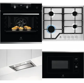 Set domácích spotřebičů ELECTROLUX KODEH70X + ELECTROLUX KGS6426SX + ELECTROLUX LFG716X + ELECTROLUX LMS2203EMX