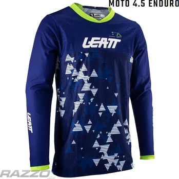 Moto dres Pánský dres LEATT Moto 4.5 Enduro Jersey Blue 2023 XXXL