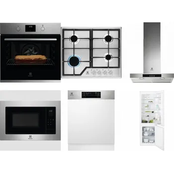 Set domácích spotřebičů ELECTROLUX KOFGH70TX + ELECTROLUX KGS6426SX + ELECTROLUX LFT426X + ELECTROLUX EMS4253TEX + ELECTROLUX EEM48300IX + ELECTROLUX ENT6TF18S