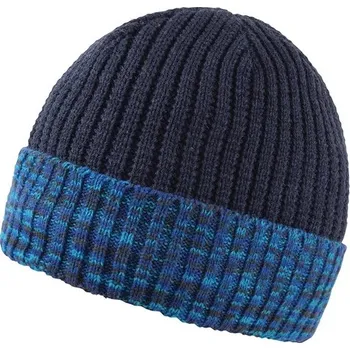 Čepice Čepice COFEE CAMOUFLAGE, barva modrá