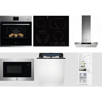 Set domácích spotřebičů ELECTROLUX KODGH70TX + ELECTROLUX EHF6547FXK + ELECTROLUX LFT426X + ELECTROLUX EMS4253TEX + ELECTROLUX EES48200L + ELECTROLUX LNT3LF18S