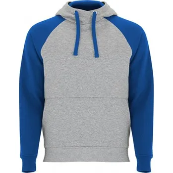 Pánská mikina Mikina ROLY BADET, barva melírová šedá - královská modrá, velikost XS