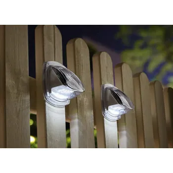 Venkovní osvětlení HEITRONIC 2ks set solární LED nástěnné svítidlo SINTRA bílá 3000K 500611