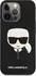 Pouzdro na mobilní telefon Karl Lagerfeld Saffiano Karl Head pro Apple iPhone 13 Pro černé