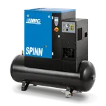 ABAC kompresory Šroubový kompresor SPM-4/10D-200 příkon 4,0 kW, výtlak 516 l/min, tlak 10 bar, vzdušník 200 l, napětí 400/50 V/Hz + sušička