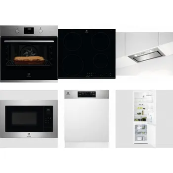 Set domácích spotřebičů ELECTROLUX KOFGH70TX + ELECTROLUX LIR60430 + ELECTROLUX LFG716X + ELECTROLUX EMS4253TEX + ELECTROLUX EEM48300IX + ELECTROLUX LNT3LF18S