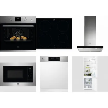 Set domácích spotřebičů ELECTROLUX KODGH70TX + ELECTROLUX LIR60430 + ELECTROLUX LFT766X + ELECTROLUX EMS4253TEX + ELECTROLUX EEM48300IX + ELECTROLUX LNT3LF18S