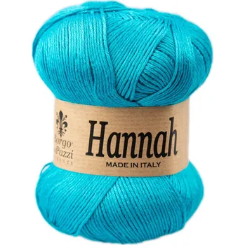 Příze Borgo de Pazzi Hannah 27 Tyrkysová (Eukalyptová příze Hannah 27 Tyrkysová)